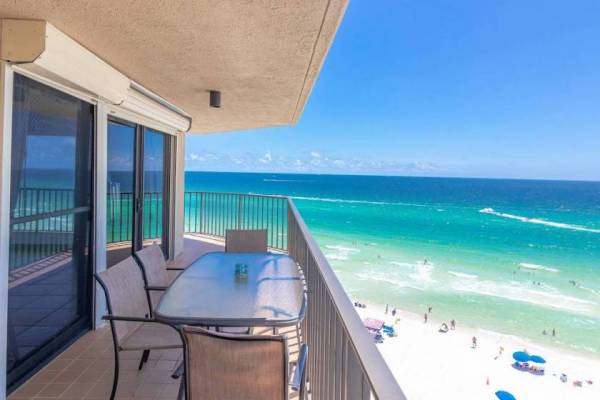 A wrap porch on a condo at the summerhouse PCB, FL
