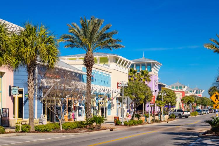 downtown panama city beach, florida