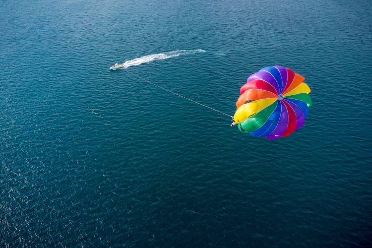parasailing on panama city beach, ocean views, water sports